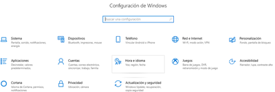 Configuración de *Windows*.
