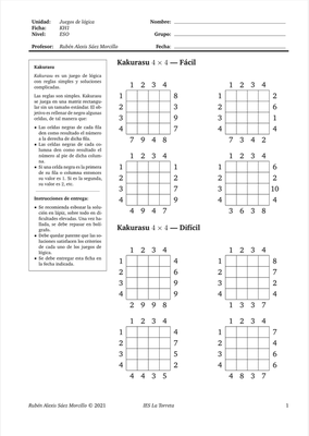 Ejemplo de ficha para el juego *Kakurasu*.