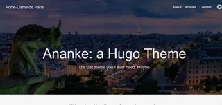 Sitio web con el tema Ananke.
