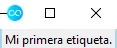 Primer contacto con la clase label