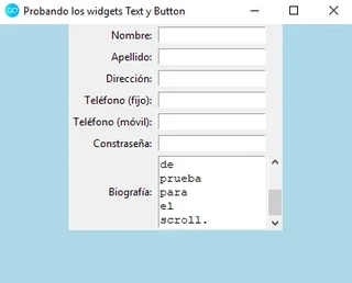 Primer contacto con la clase text