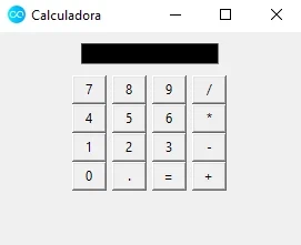 Interfaz gráfica de la calculadora