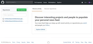 Página oficial de GitHub.