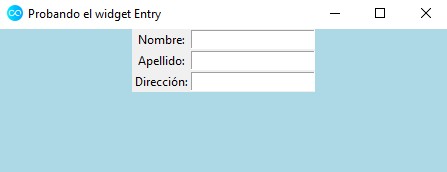 Probando el método `grid()`.