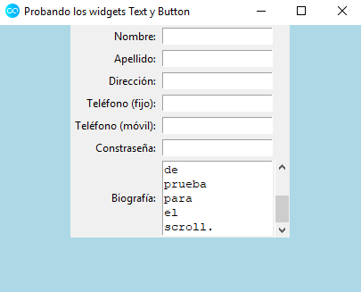 Primer contacto con la clase `Text`.