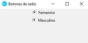 Primer contacto con la clase `Radiobutton`.